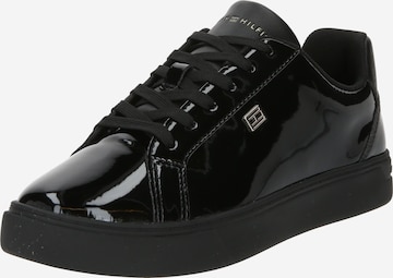 Baskets basses 'Essential Court' TOMMY HILFIGER en noir : devant