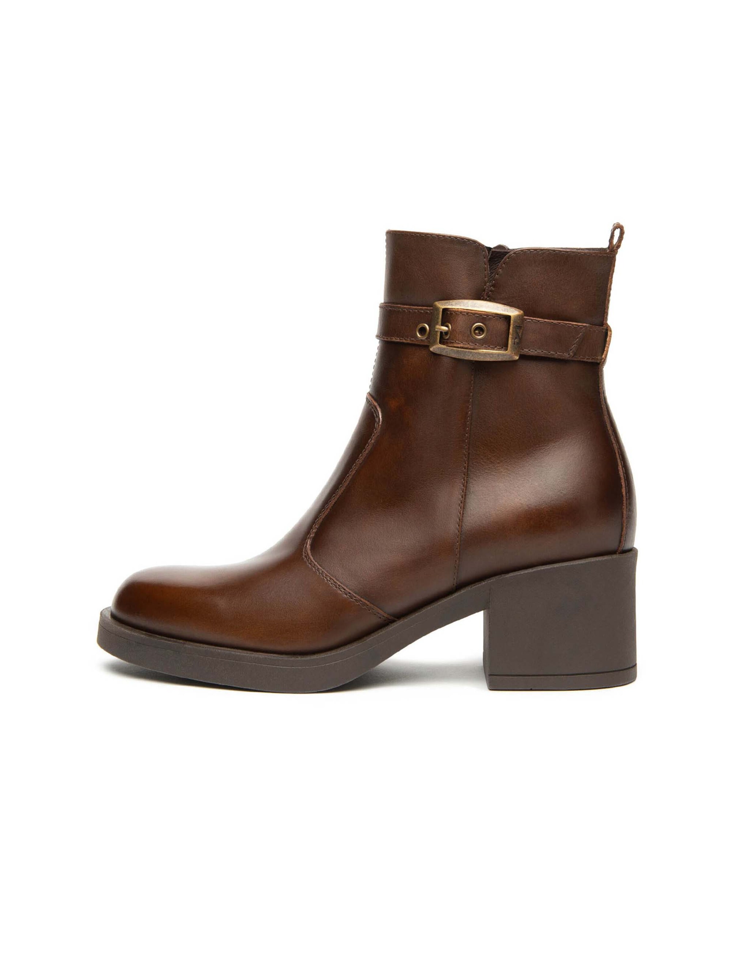 Bottines 'Delavato Tr Ronda Light T.Mor' Nero Giardini en beige : devant