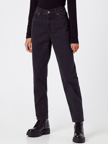 Kings Of Indigo Tapered Jeans 'CAROLINE HIGH' in Black: front