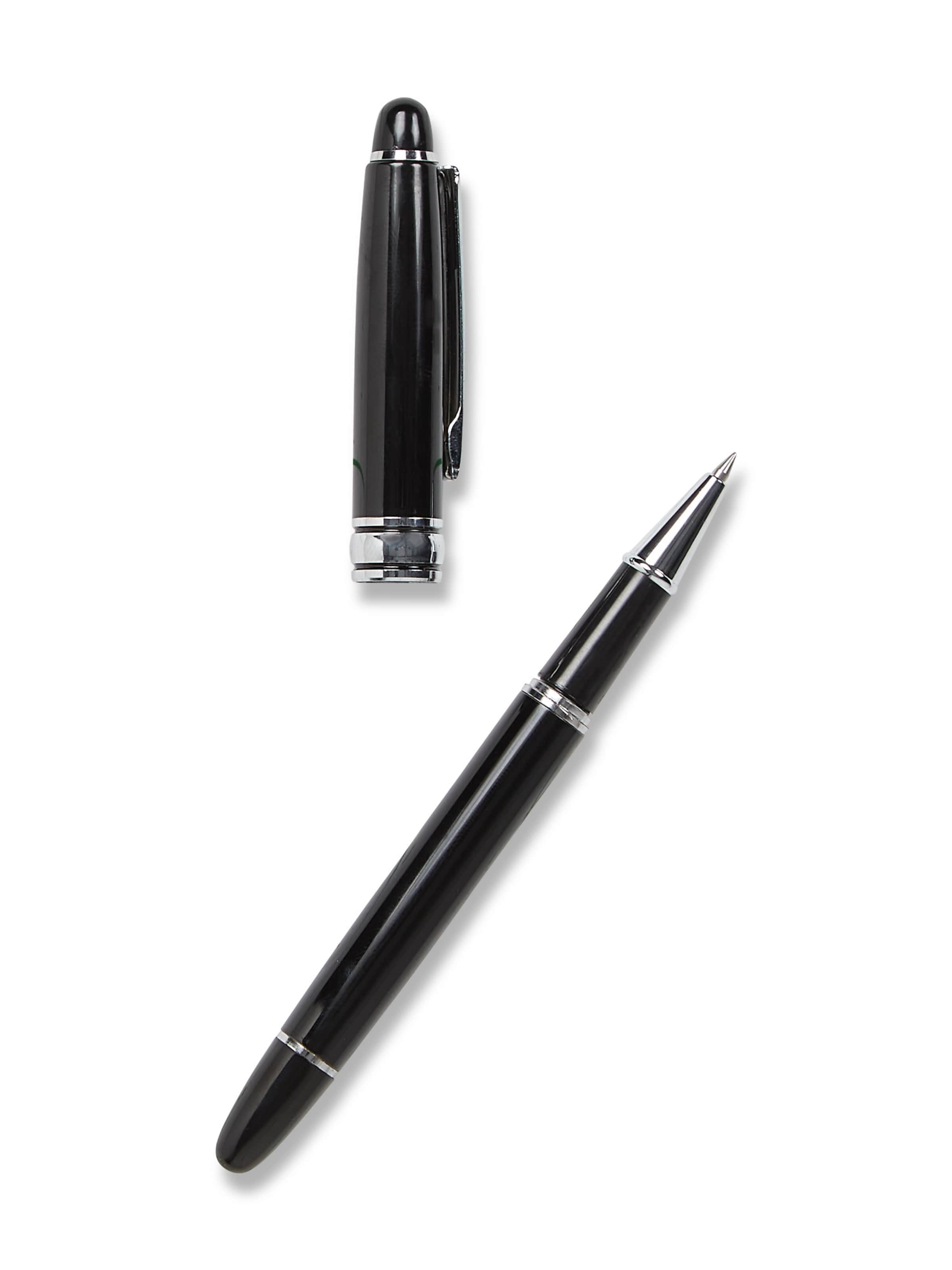 Karl Lagerfeld Set: Notizbuch und Kugelschreiber in Grau