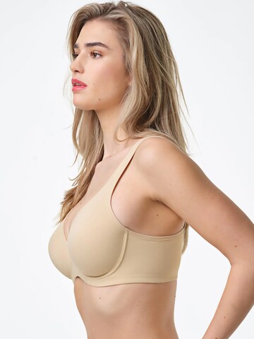 Spiman T-shirt Bra '393' in Beige