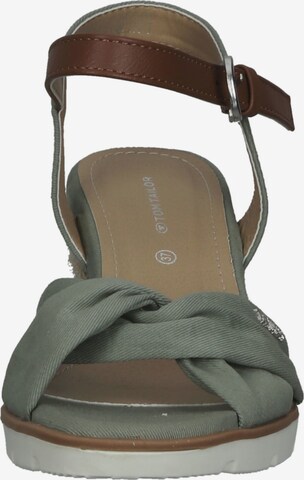 TOM TAILOR Sandals in Green