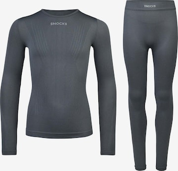 SNOCKS Underwear Set in Grey: front