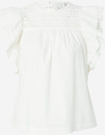 Y.A.S - Blusa 'SASHI' en blanco: frente