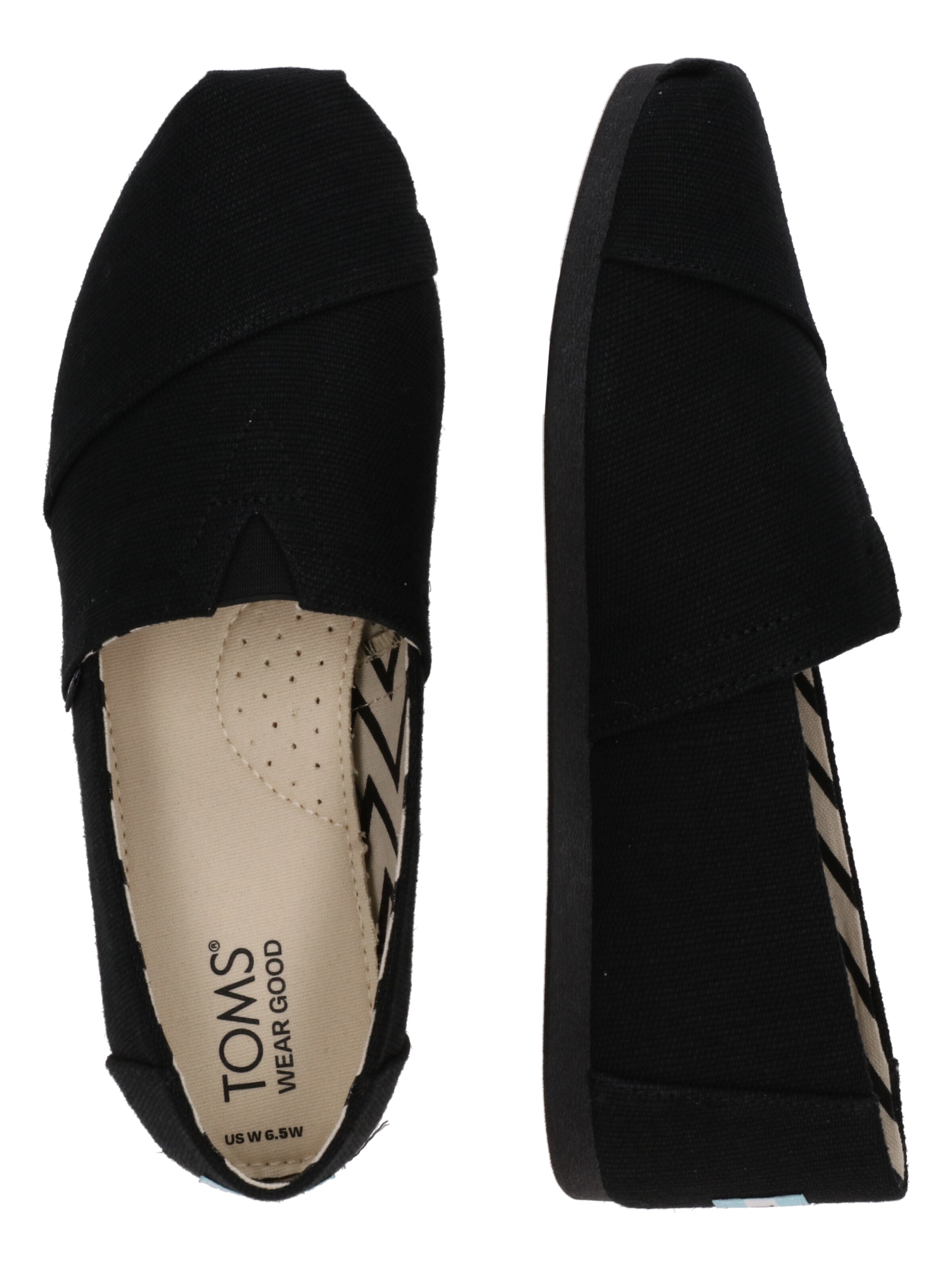 TOMS Slip-ons 'ALPARGATA' in Black