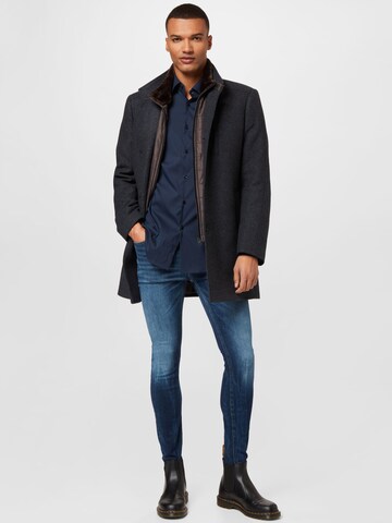 HUGO Slim fit Overhemd 'Kenno' in Blauw