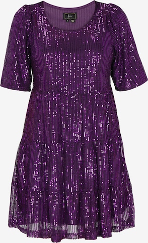 fainaKoktel haljina - ljubičasta boja: prednji dio