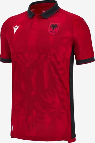 MACRON Performance Shirt 'Albanien 2024 Heim' in Red: front