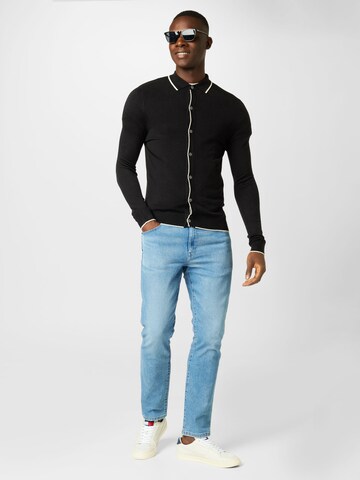 BURTON MENSWEAR LONDON Gebreid vest in Zwart