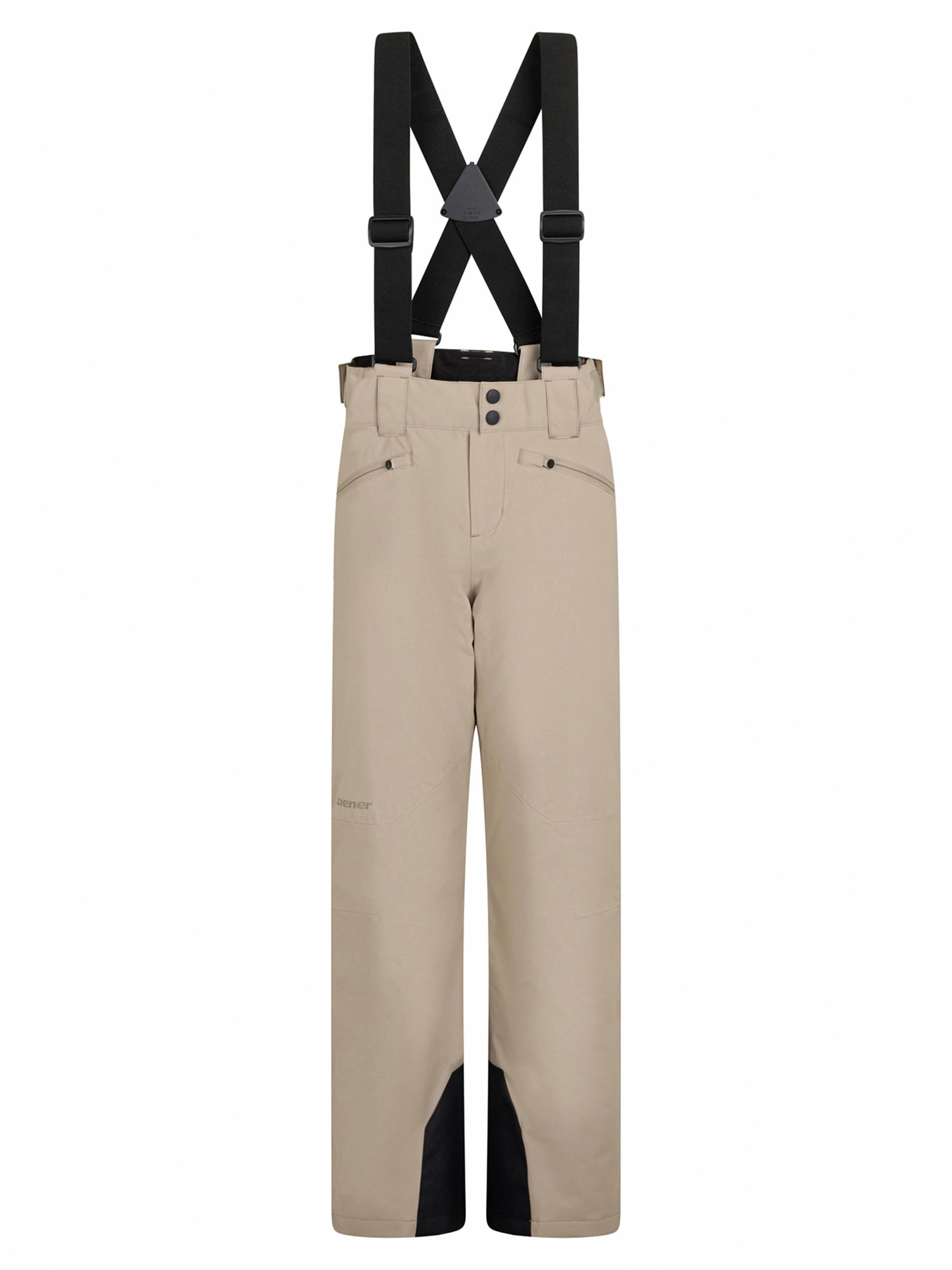 ZIENER Outdoor Pants 'AXI-Z' in 128 in Sand / Black, Item view