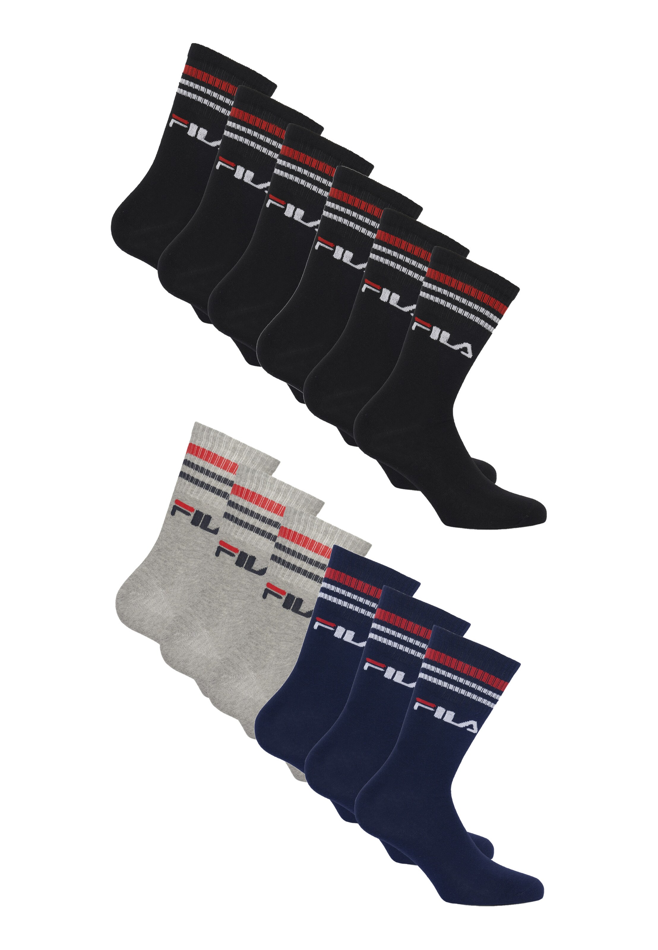 FILA Socks in Blue: front