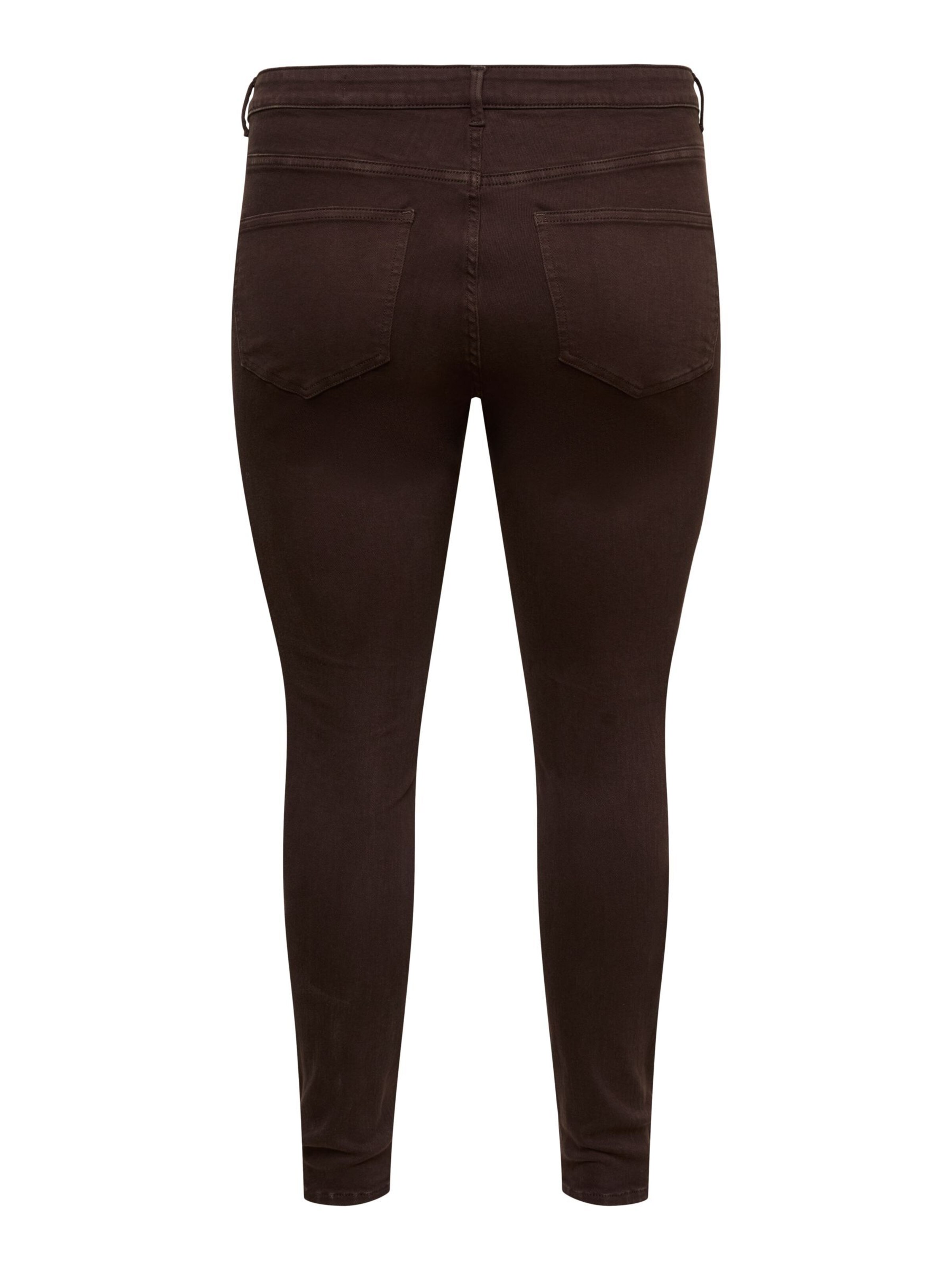 Vero Moda Curve - Skinny Vaquero 'VMCPOLLY' en marrón