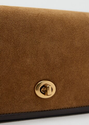 MANGO Crossbody bag 'TERESA' in Brown