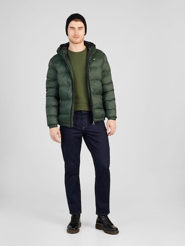 BLEND Winter Jacket in Green