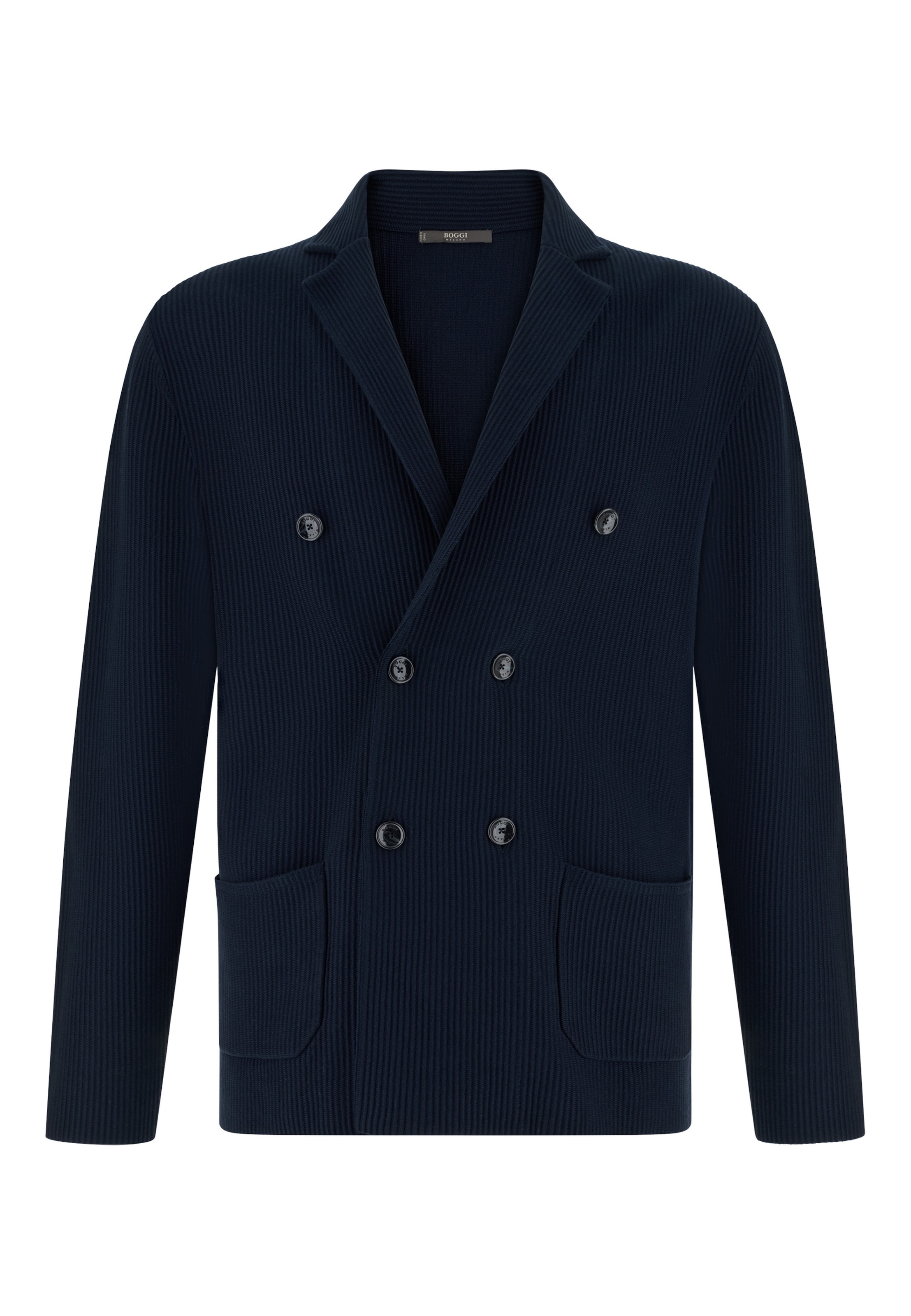 Boggi Milano Knit cardigan in Blue: front