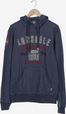 LONSDALE Sweatshirt & Zip-Up Hoodie in L in Blue: front