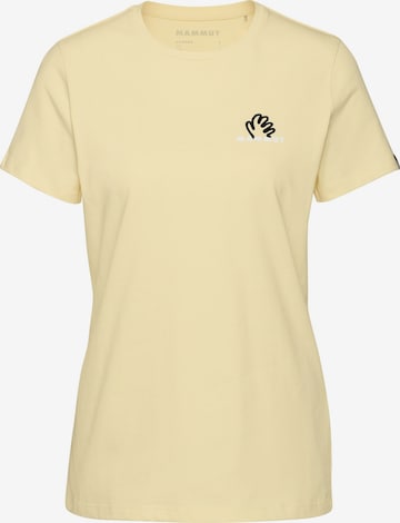 MAMMUT Funktionsshirt 'Massone Hold' in Gelb: Vorderseite