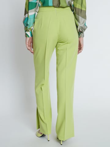Ana Alcazar Regular Trousers with creases ' Ribora ' in Green