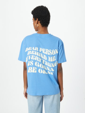 T-shirt 'Dear Person' Edikted en bleu