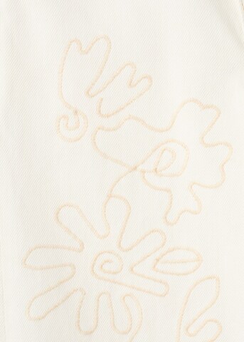 MANGO KIDS Wide leg Jeans 'Paolina' in Beige