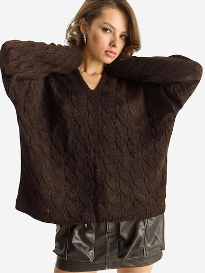 Bianco Lucci Pull-over 'Pullover' en S-M en marron, Vue avec produit