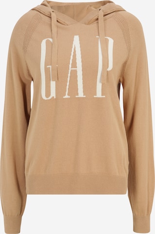 Gap Tall Пуловер в кафяво: отпред
