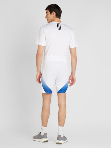 ADIDAS PERFORMANCE Regular Workout Pants 'Italy 24' in White