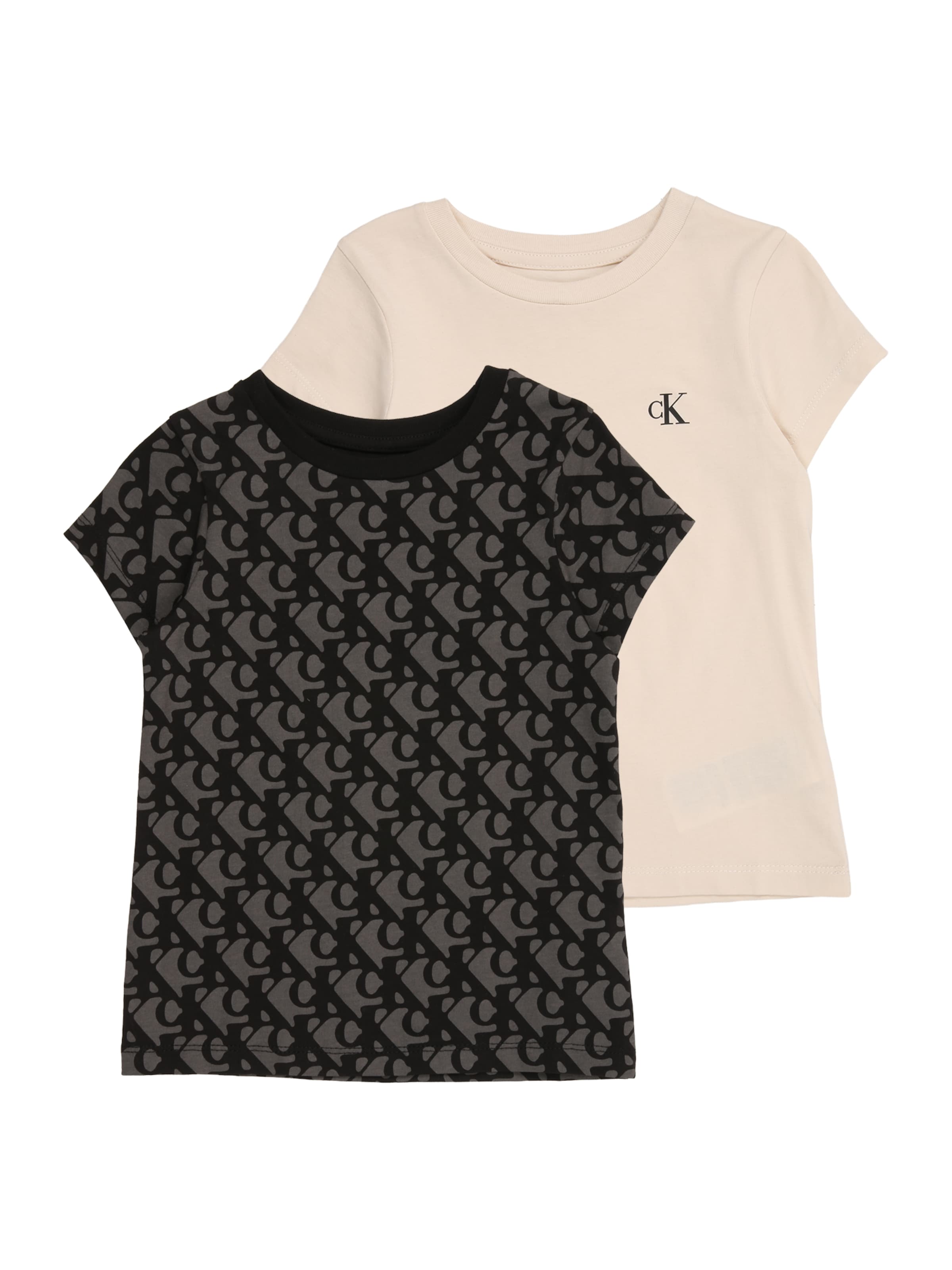 Calvin Klein Jeans Μπλουζάκι σε μπεζ: μπροστά