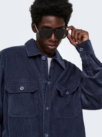 Only & Sons Comfort fit Button Up Shirt 'ONSSIMON' in Blue