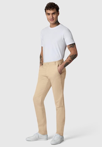 Slimfit Pantaloni chino 'Astron' di Peak Time in beige: frontale
