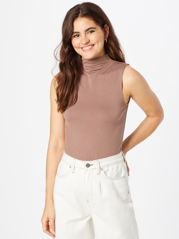 River Island Top 'DRAPEY' in Brown: front