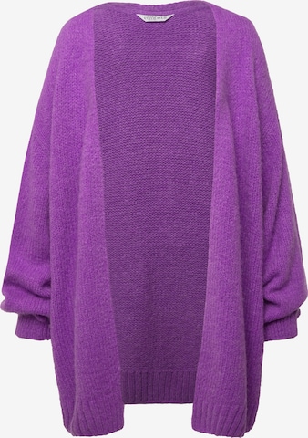 Studio Untold Knit Cardigan in Purple: front
