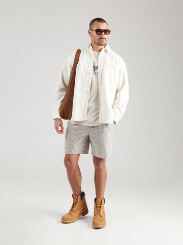 JACK & JONES Классический крой Рубашка 'JORSANTORINI' в Бежевый