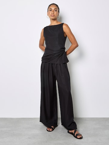 Apricot Wide leg Trousers ' ' in Black: front