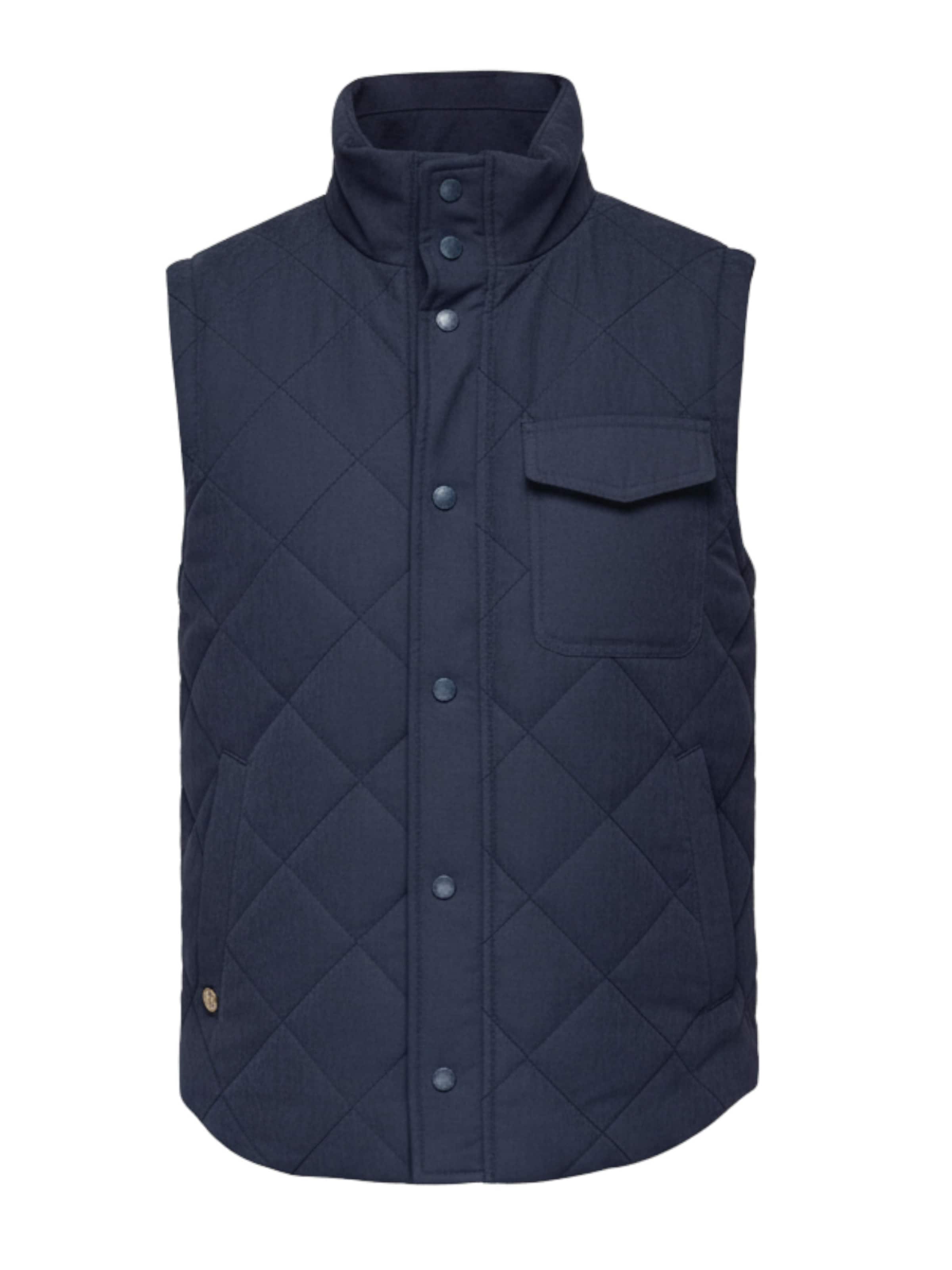 Gilet 'OM-JAVJ-0277' Ombre en bleu : devant