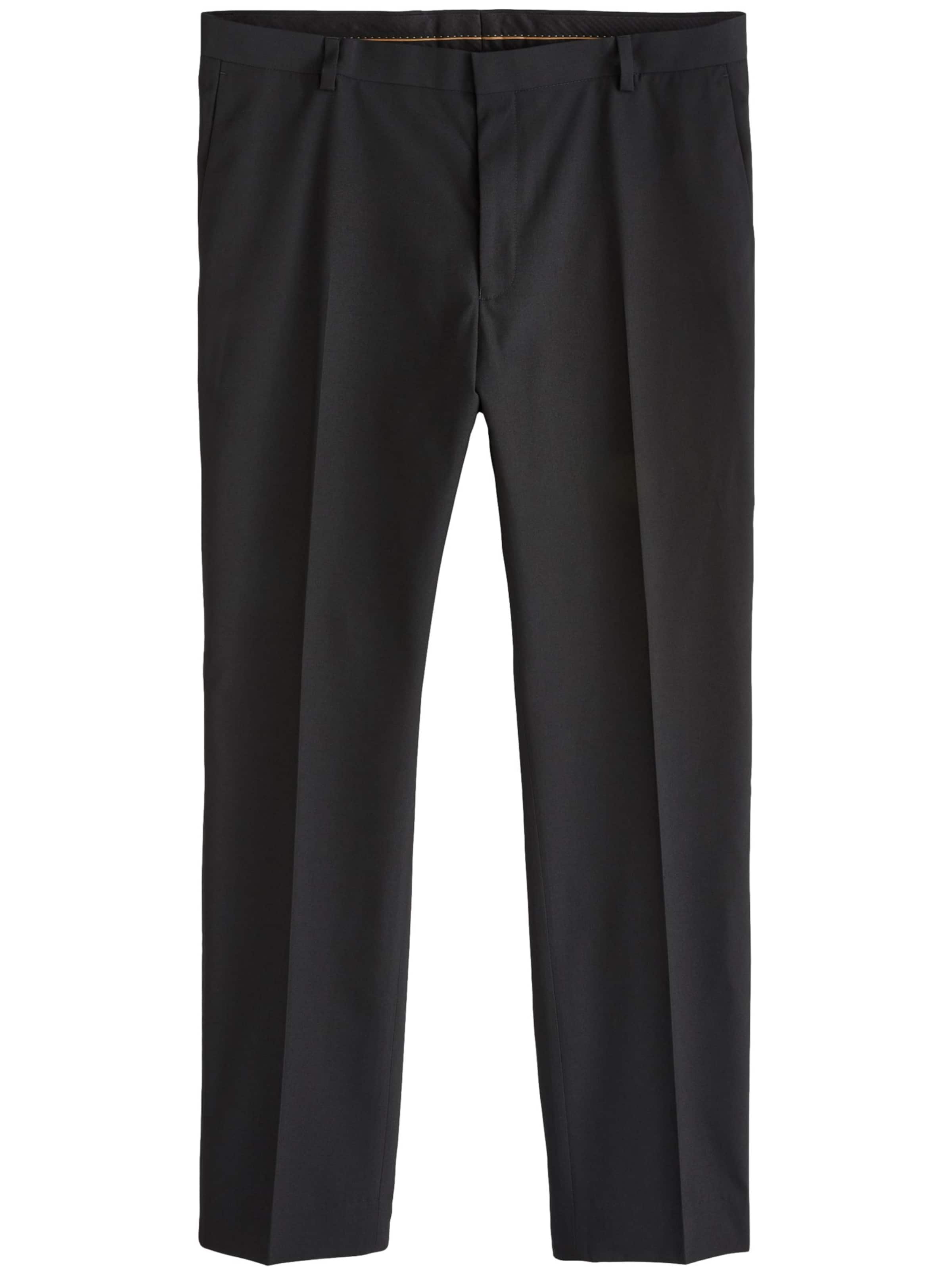 Nextregular Hlače na crtu - crna boja: prednji dio