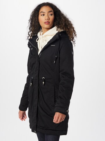 Ragwear Performance Jacket 'AURORIE CRYSTAL' in Black: front