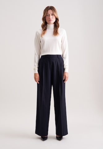 Wide Leg Pantalon à plis 'September Drop 252' SEIDENSTICKER en bleu