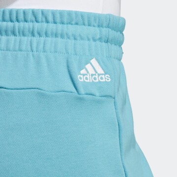 ADIDAS SPORTSWEAR Regular Sports trousers 'Essentials Linear French Terry' in Blue