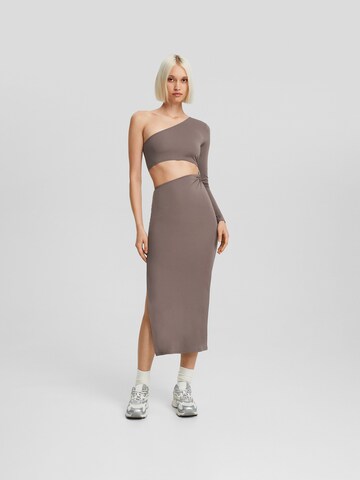 Bershka Dress in Grey