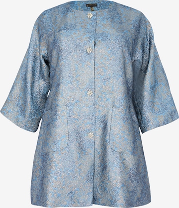 YOEK Tussenmantel in Blauw: voorkant