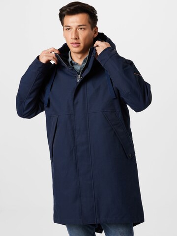 SCOTCH & SODA Between-Seasons Parka in Blue: front