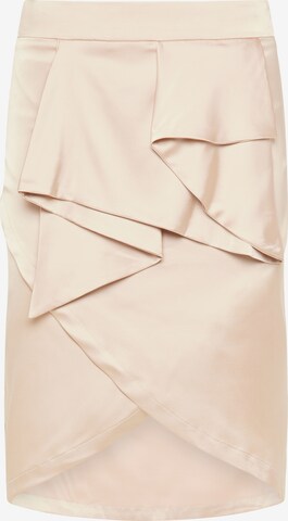 faina Rok in Beige: voorkant