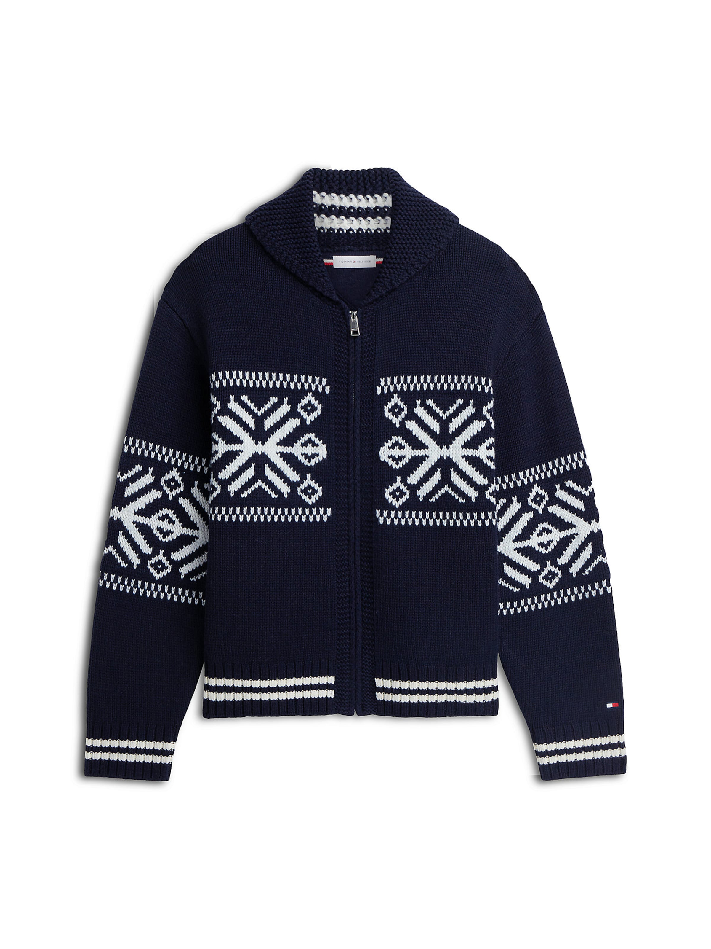TOMMY HILFIGER Strickjacke in Blau: Vorderseite