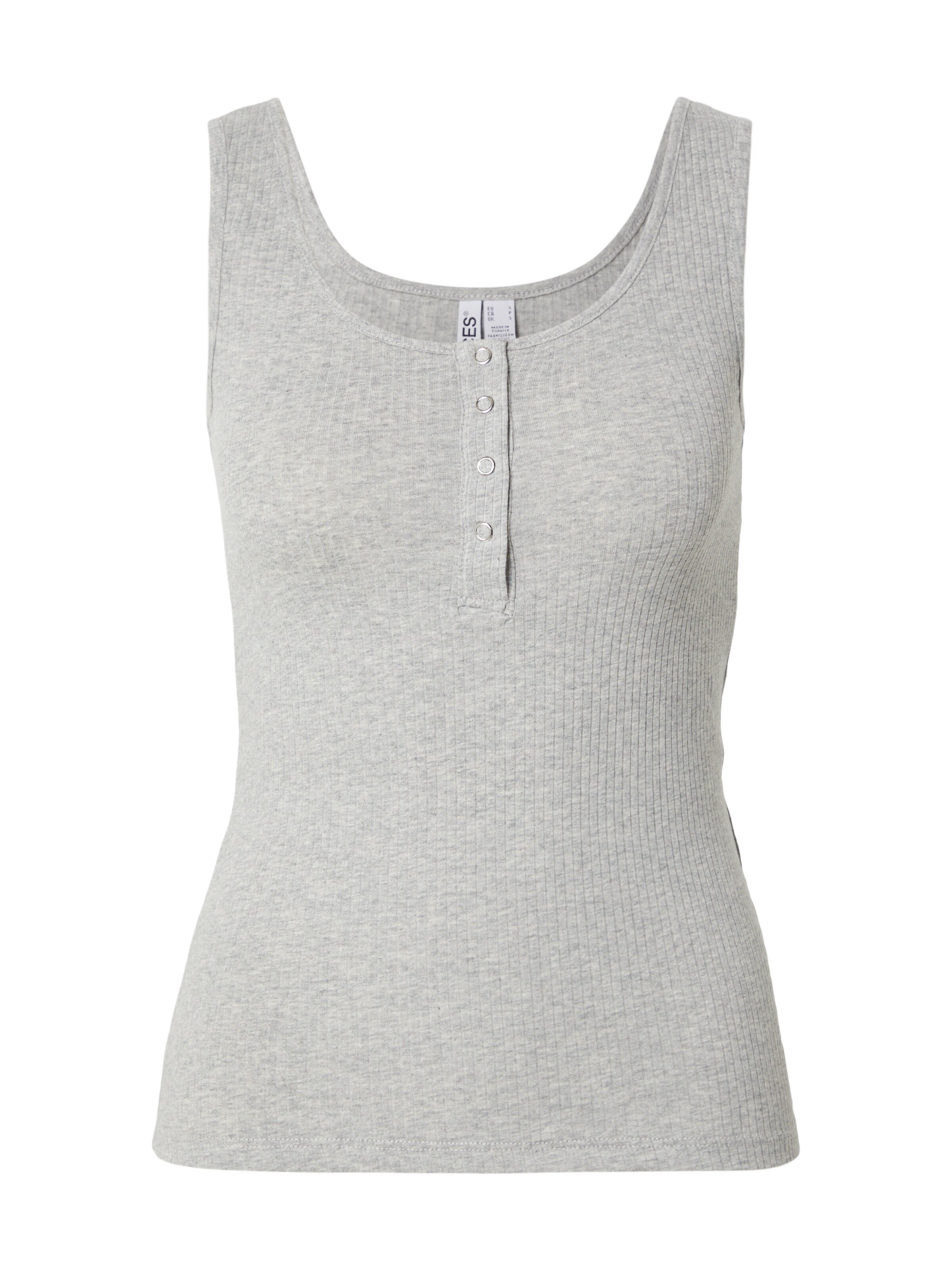 PIECES Top 'PCKITTE' in Grau: Vorderseite