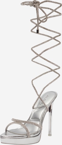 sidabrinė ALDO Sandalai 'IZABELLA': priekis
