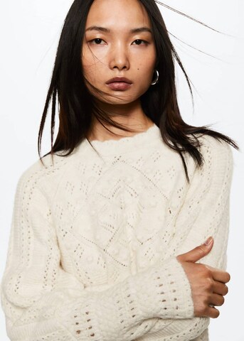 MANGO Pullover 'Casaba' in Beige