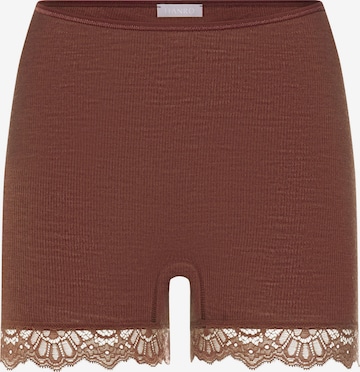 Culotte ' Woolen Lace ' Hanro en marron : devant