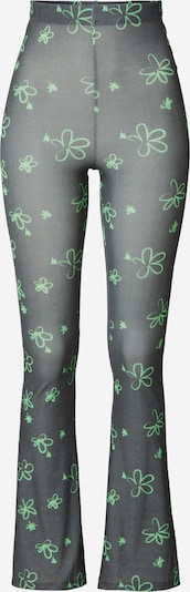 Pantaloni Nasty Gal pe verde limetă / negru, Vizualizare produs
