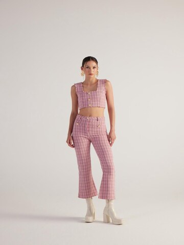 HOLLY LOLLY Flared Hose in Pink